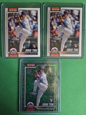 Jonah Tong 3 Topps rookie card lot. Green Foil/Base NY Mets