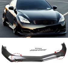 Carbon Fiber Style For Infiniti G37 Coupe Front Bumper Lip Spoiler Diffuser Kit