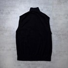 Y2K Black U.S. Polo Assn Grunge Knit Big Pony Vest