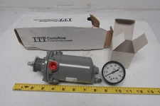 ITT Conoflow GFH60XTKEX3G Pneumatic Regulator 0-125PSI W/Ametek 160PSI Gauge