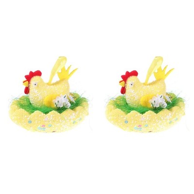  2 Pack Hühnerzubehöhr Huhner Zubehör Osterdekorationen Ostermittelstücke