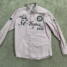 Gaastra St Tropez 2010 Limited Edition Crew Striped Button Down Shirt Mens M