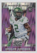 2016 Panini Prizm Collegiate Draft Picks Purple Flash 75/99 Bralon Addison m2c