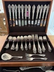 Wallace Sir Christopher Sterling Silver Flatware Set 116 w/ Serving Pieces Chest