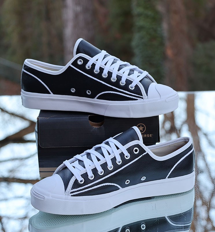 Converse Jack Purcell Ox Black White Men's Size 9 Custom 164225C