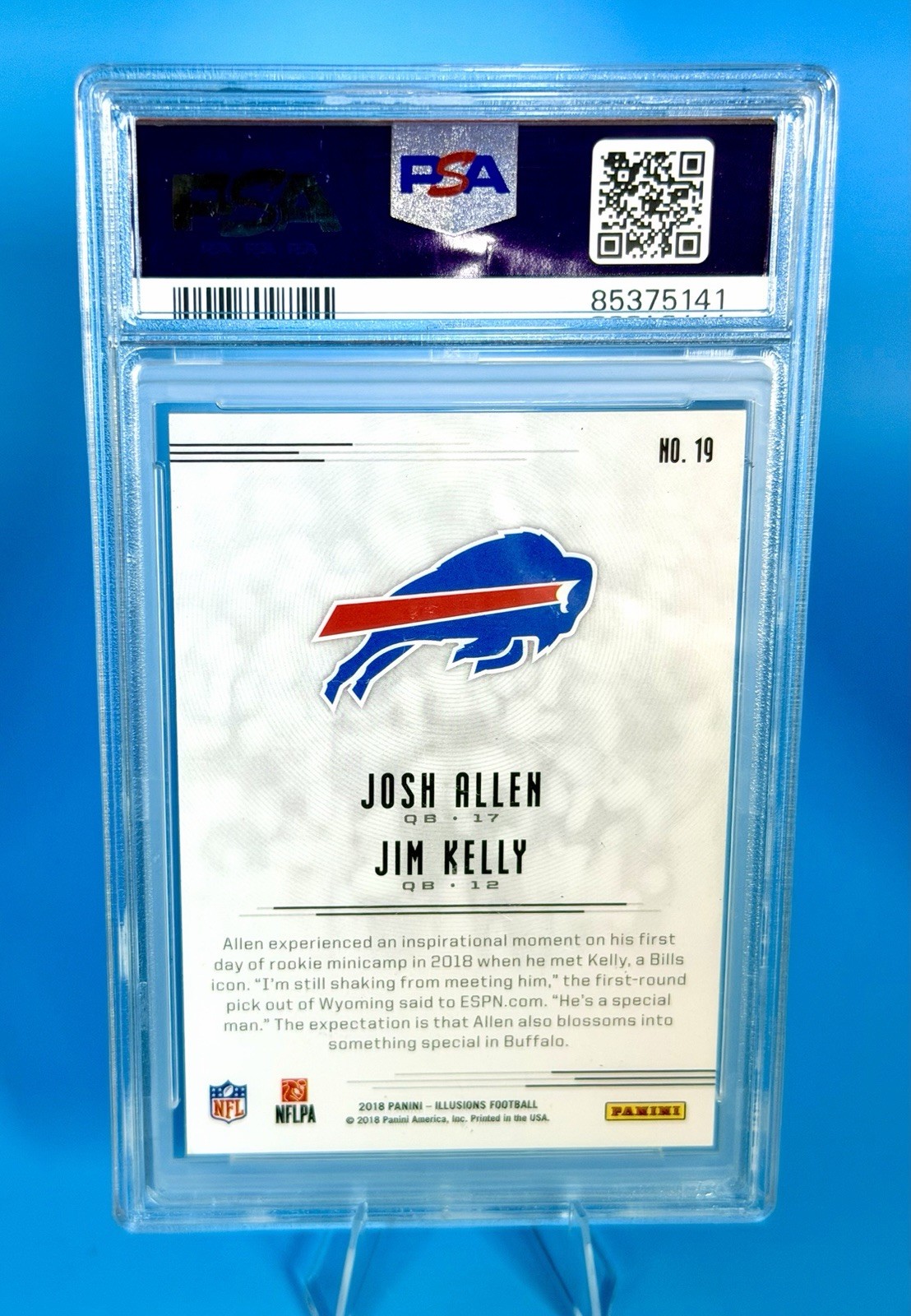 2018 Panini Illusions - Josh Allen, Jim Kelly #19 (RC) view 6