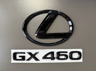 Gloss Black Trunk emblem badge lettering fits 2010 to 2023 Lexus GX460