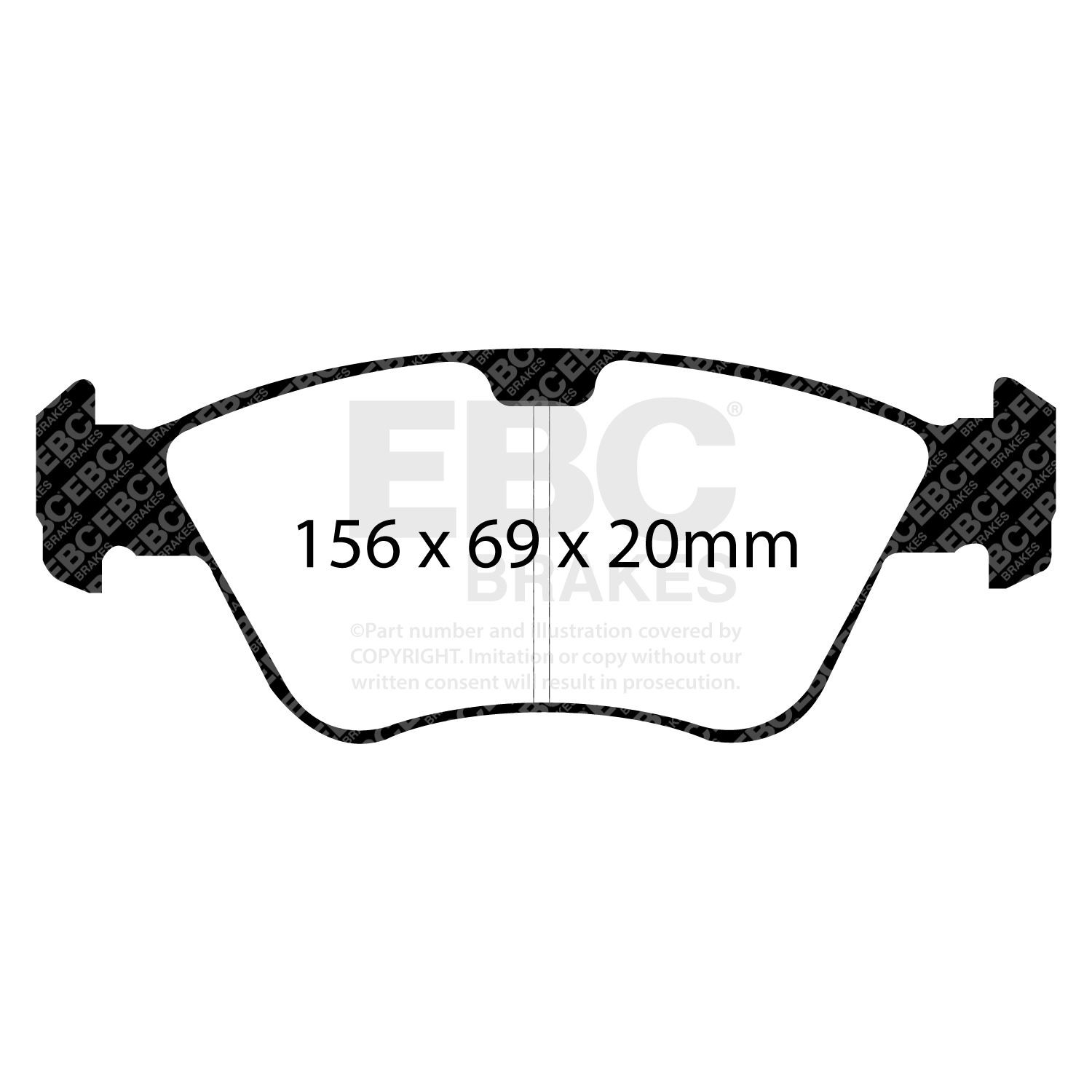 EBC DP21075 BRAKE PAD SET DISC BRAKE Front