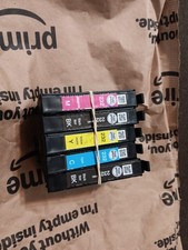 Lot of 5 genuine OEM Epson 232 EMPTY Ink Cartridges Black Cyan Magenta Yellow