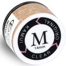 Kamui Clear Original- Medium - 14MM Pool Cue Stick Tip - Leather - SHIPS FAST