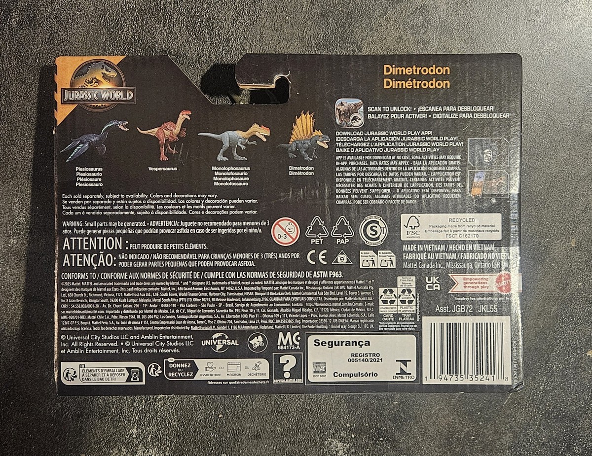Jurassic World Survival Frenzy Pack Dimetrodon Action Figure JKL55