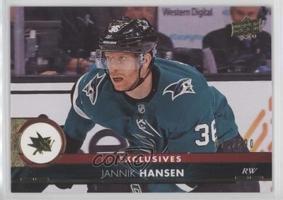 2017-18 Upper Deck Exclusives 74/100 Jannik Hansen #400 s9z