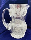 Edinburgh Crystal Thistle Whiskey Pitcher – Cut & Etched Scotland Heavy — photo 3