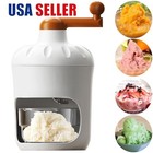 Hand Crank Ice Shaver Manual Portable Ice Crusher for Ice Cream Snow Cones L