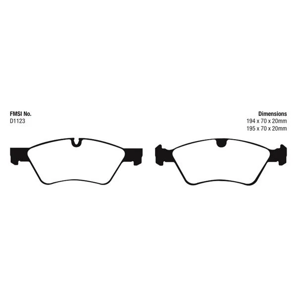 For Mercedes-Benz GL550 08-12 Brake Pads EBC Greenstuff 6000 Series Truck & SUV Foto 2 de 3