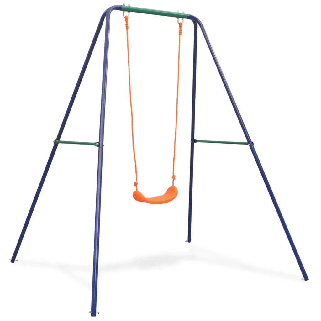 Balançoire simple 160 x 147 x 180 cm orange contre l'ennui des enfants