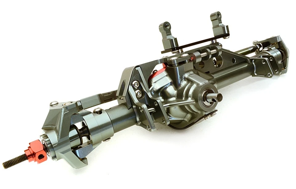 Billet Machined Complete Front Axle Assembly for Axial 1/10 RR10 Bomber 4WD - Image 2 of 4