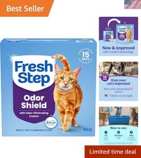Clumping Cat Litter, Multi-Cat, Long Lasting Odor Control Kitty Litter with Acti
