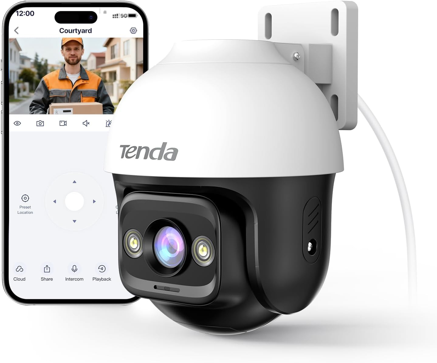 Videocamera Esterna Wi-Fi 2K IP66 - Installazione Facile e Visione Top