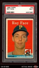1958 Topps #74 Roy Face Pirates PSA 7 - NM