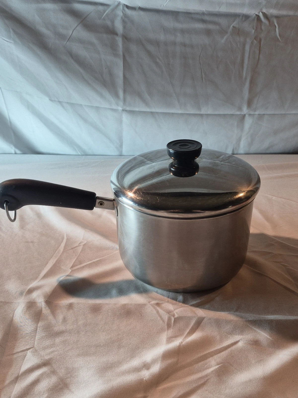 Vintage 1801 Revere Ware Stainless Steel Bottom 3 QT Pot w/Lid 80 Clinton ILL