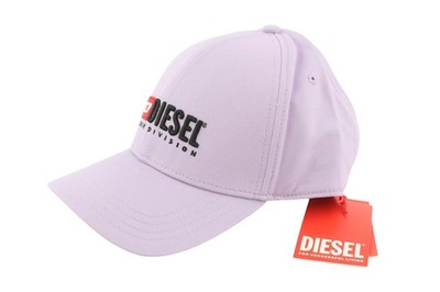 DIESEL Corry-Div Herren Cap OS lila Baseball bestickt vorne Freizeit Unisex *