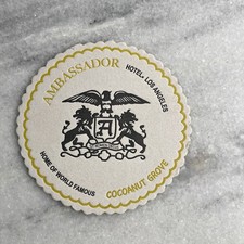 THE AMBASSADOR HOTEL LOS ANGELES VINTAGE COASTER