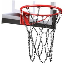 Basketball Net Heavy Duty Replacement,Carbon Steel Chain Basketball net, Black