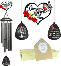 40" Sympathy Wind Chimes for Loss of Daughter, Memorial Gifts for Loss of Daught