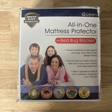 All-In-One Mattress Protector With Bed Bug Blocker Queen NEW