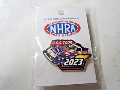 NHRA Original 2023 USA Tour Funny Car Championship Drag Racing Stacked Pin