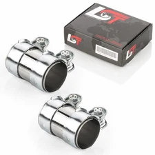 2x Double Clamp Connector Exhaust Ø 55 x 95 mm for Nissan NV300 Primastar X83