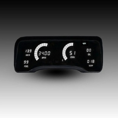 For Jeep Cherokee 97-01 Intellitronix Direct Fit LED Digital Gauge Panel, White