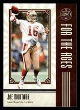 2020 Panini Legacy #FTA-JM Joe Montana For the Ages Blue San Francisco 49ers