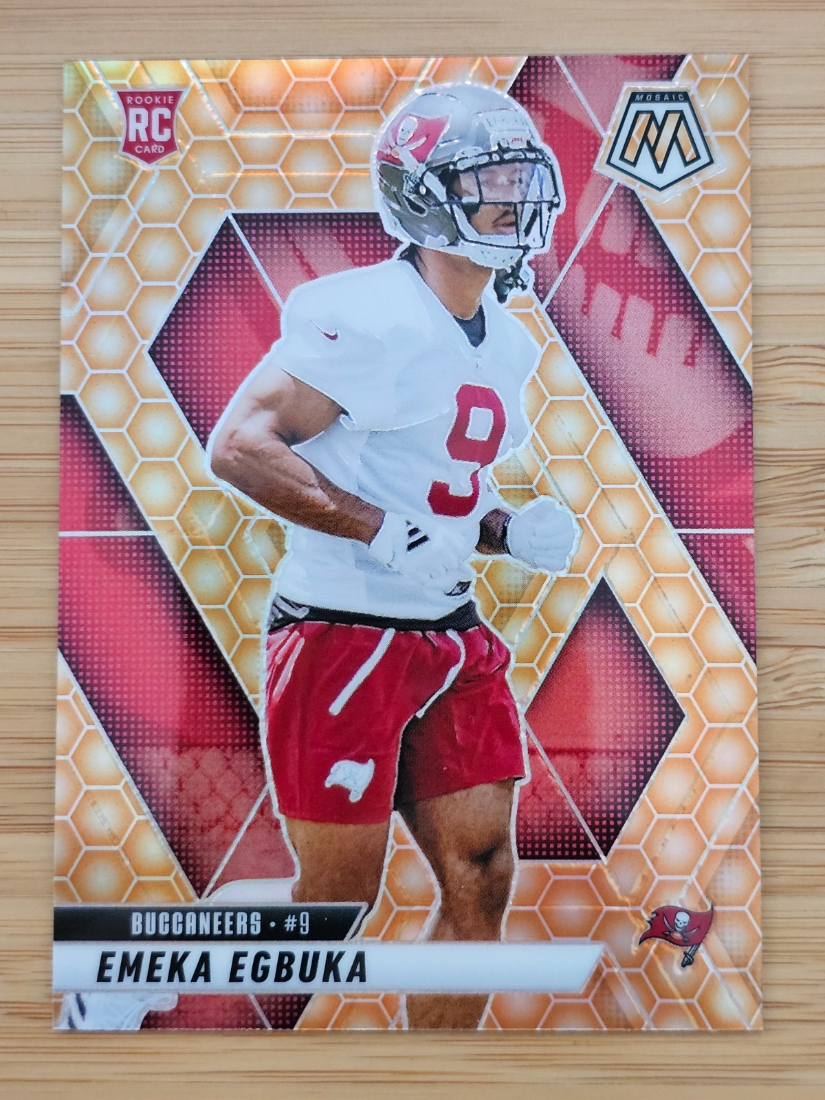 2025 Mosaic Honeycomb Emeka Egbuka RC SP #376 Buccaneers Case Hit