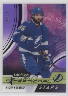 2021 Upper Deck Synergy Exceptional Stars Purple /199 Nikita Kucherov #ES-KU 8db