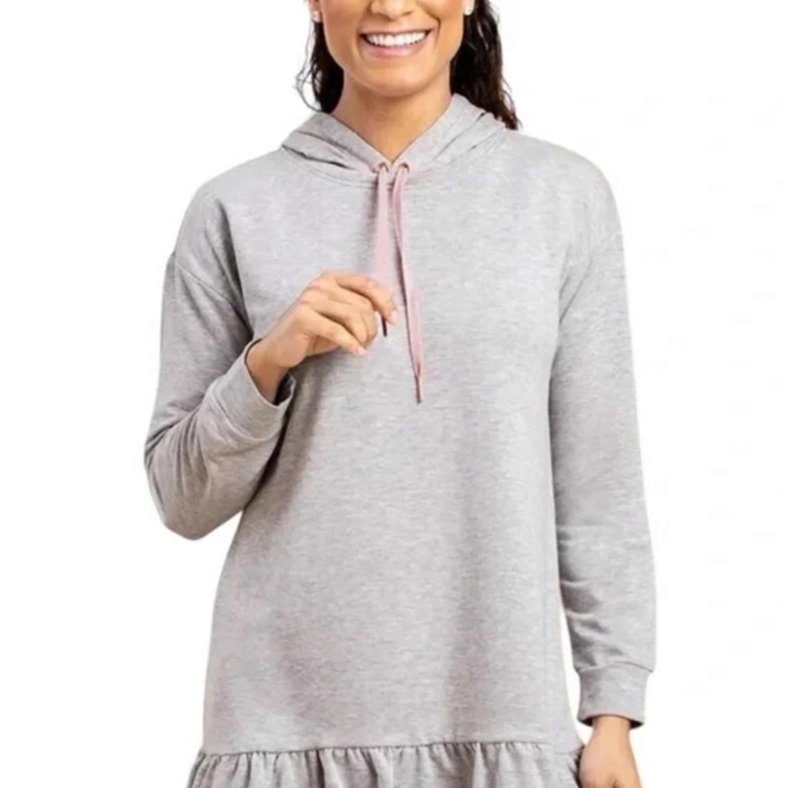 NWT MATILDA JANE Lets Go Together Gotta Run Tunic Hoodie in Grey