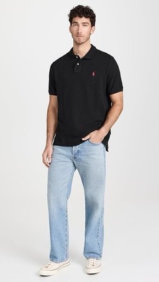 Polo Ralph Lauren The Iconic Mesh Polo Shirt Classic Fit Black XXL