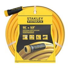Stanley FATMAX Professional Grade Garden Hose, 50 Feet x 5/8 Inch, Yellow, 500