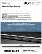 BGT STABILITY ONE PUTTER SHAFT - .370