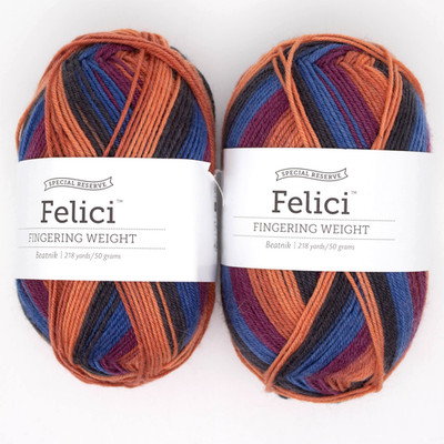 (2) Knit Picks Special Reserve Felici Fingering Yarn BEATNIK