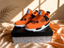 Men's Jordan 4  Total Orange  Size US 7-12