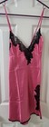 VTG NWOT FREDERICK'S OF HOLLYWOOD Nightie Chemise Slip Pink Satin Medium — photo 1