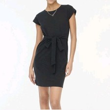 J Crew Knit Tie Waist 100% Cotton Mini Dress Summer Casual LBD
