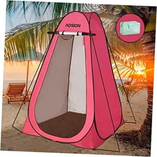  Privacy Shower Tent,Pop Up Changing Tent,Camp Bathroom Changing Dressing Pink
