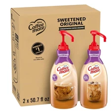Nestle Coffee mate Creamer, Sweetened Original, 50.7 Fl Oz (Pack of 2) 