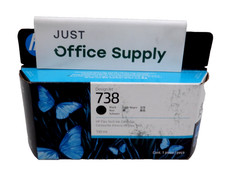 Genuine HP 738 Black 498N4A 130ml Flex Tech Ink Cartridge Exp 2026 Free Shipping