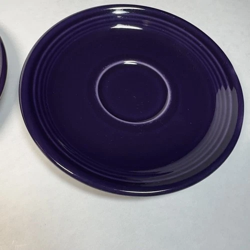 Homer Laughlin Fiesta Ware Set Of 4 Plum Saucer Plates