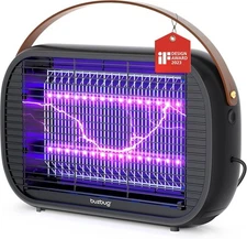 Buzbug LED Bug Zapper Indoor, 10 Years Lifespan Lamp Sustainable Less Black 