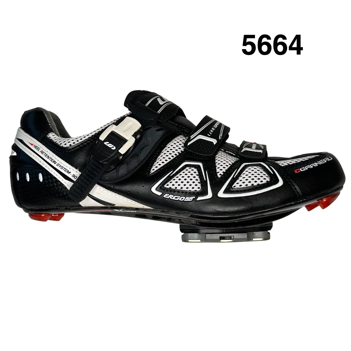Louis Garneau Futura XR Mens Road Cycling Shoe Black White EU 43 Ergo Air Buckle Louis Garneau 3 Bolt Cycling Shoes for Men for sale | eBay main image 4
